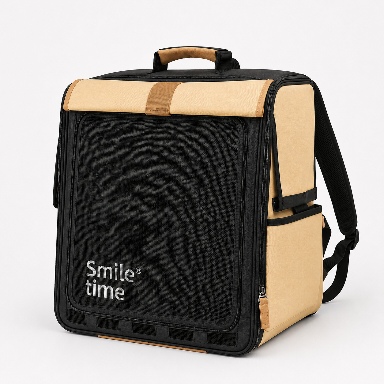 Convertible Backpack Pet Carrier with Roll-Up Covers