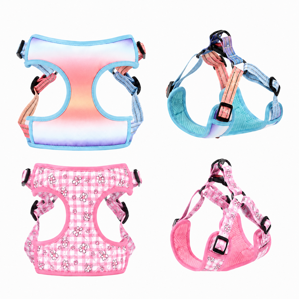 djustable Y-Shaped Dog Harness with Safety Buckle